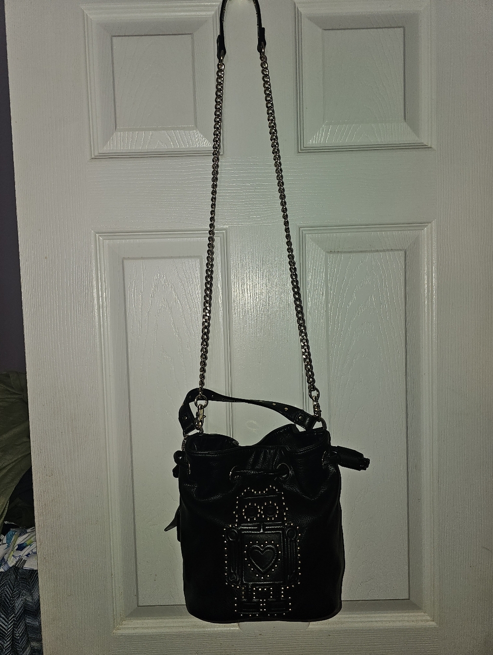 Betsey Johnson Kitsch Robot Bucket Crossbody Bag Purse